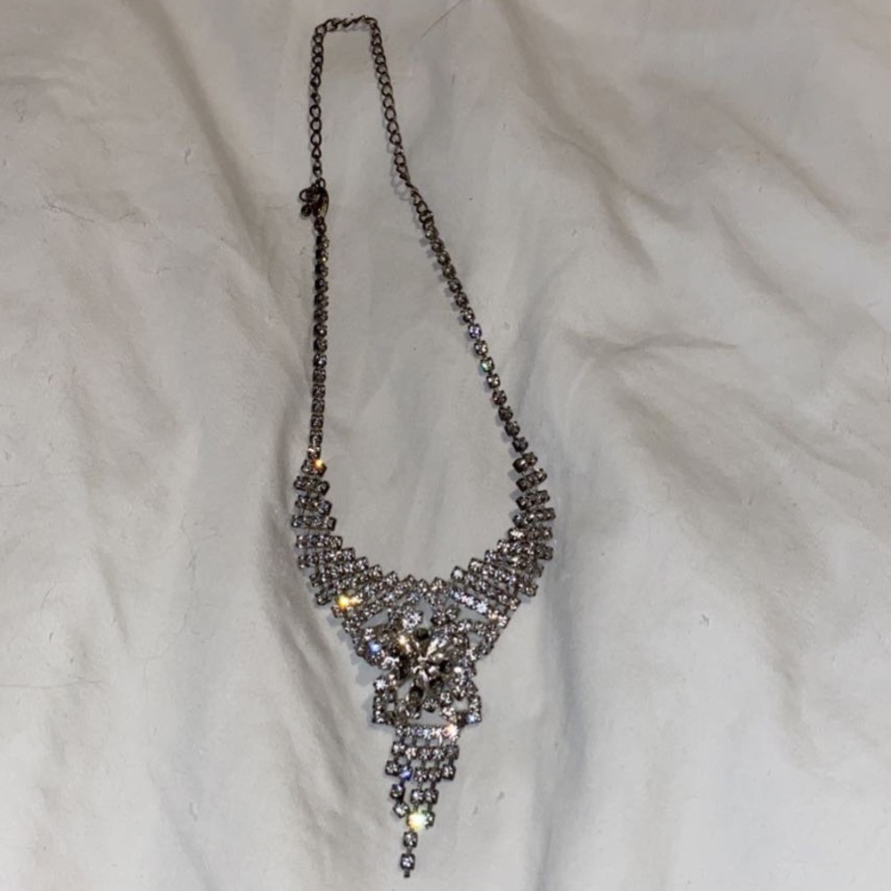 Faux Rhinestone Necklace